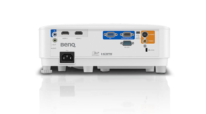 M&aacute;y chiếu BenQ MX550 với hệ thống cổng kết nối đa dạng