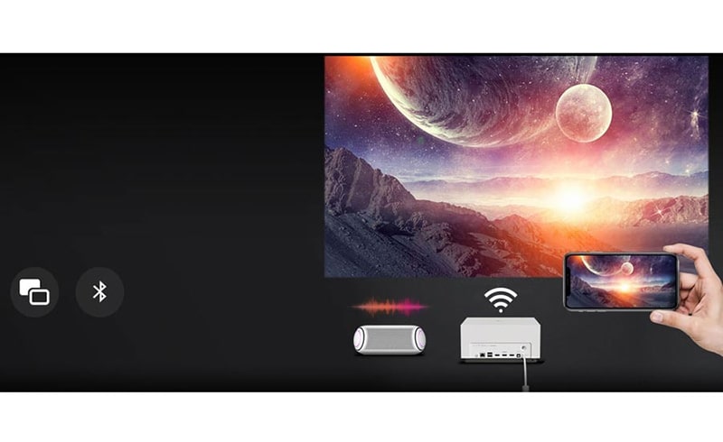 M&aacute;y chiếu LG CineBeam 4K UHD HU710PW