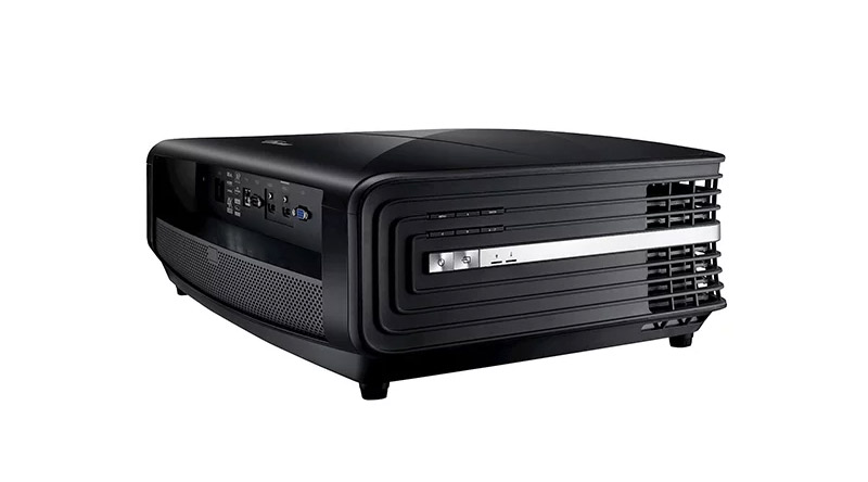 Máy chiếu Optoma UHD65 nút điều chỉnh đặt ở cạnh hông