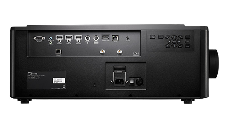 Bảng điều khiển và cổng kết nối của Máy chiếu 4K Optoma ZK750