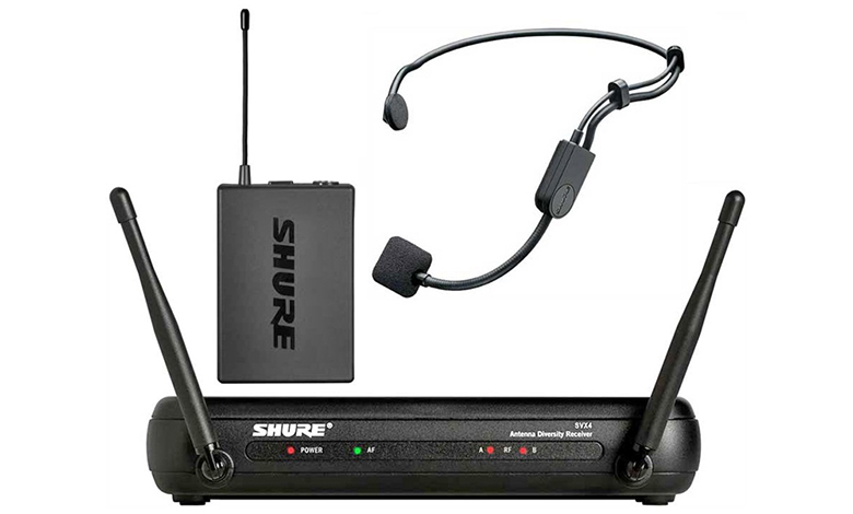 Bộ thu v&agrave; ph&aacute;t k&egrave;m micro kh&ocirc;ng d&acirc;y c&agrave;i đầu Shure SVX14/PGA31 