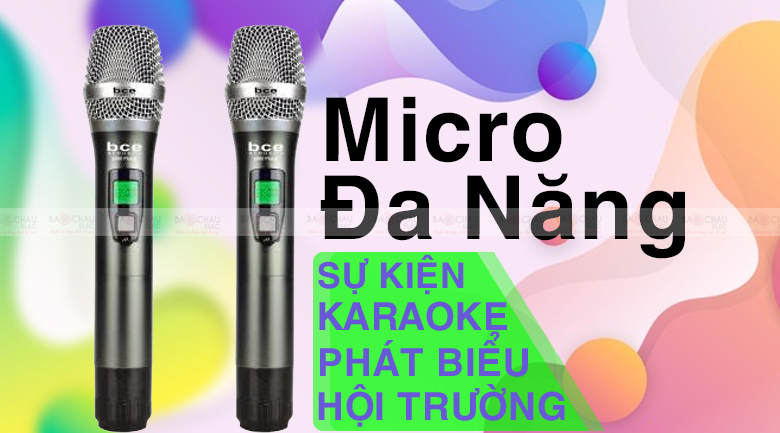 Micro không dây BCE U900 Plus X thiết kế đẹp, sang trọng 