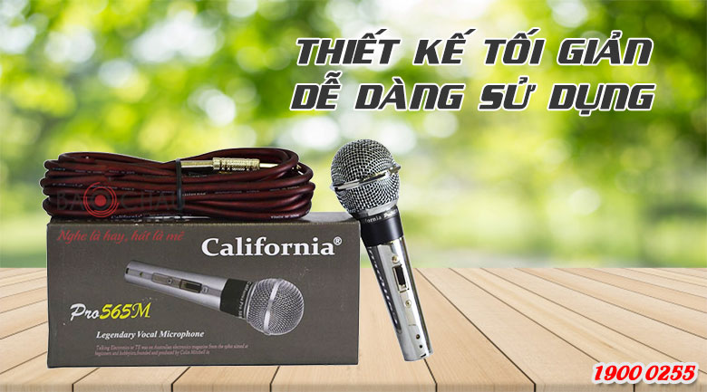Micro có dây California PRO 565M được sản xuất theo công nghệ từ Mỹ