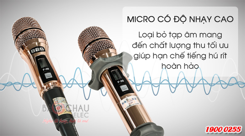 Micro kh&ocirc;ng d&acirc;y BBS F-30 c&oacute; độ nhạy cao