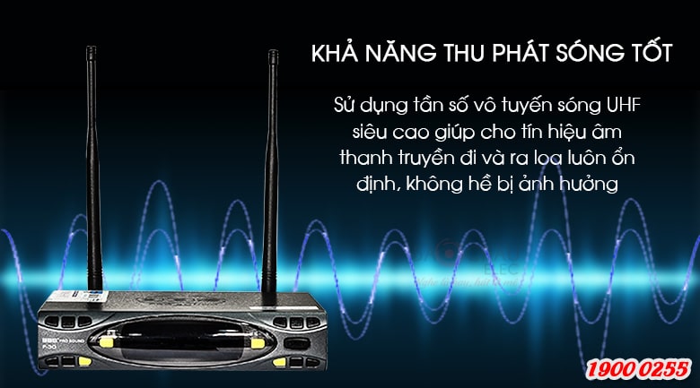 Micro kh&ocirc;ng d&acirc;y BBS F-30 thu ph&aacute;t s&oacute;ng tốt