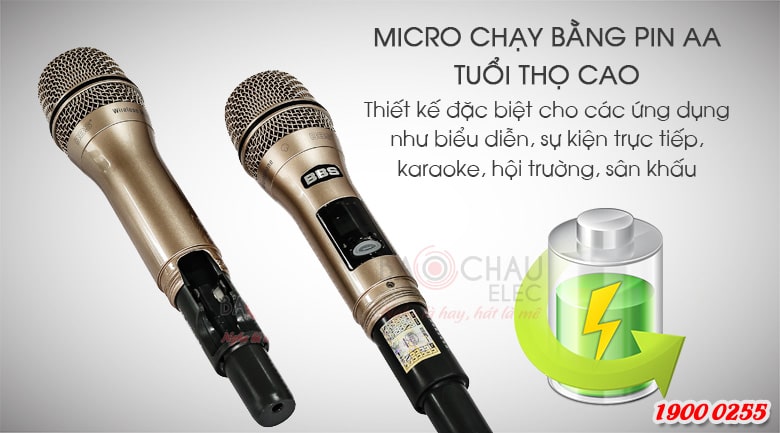 Micro kh&ocirc;ng d&acirc;y BBS S-135GS độ bền cao, gi&aacute; rẻ
