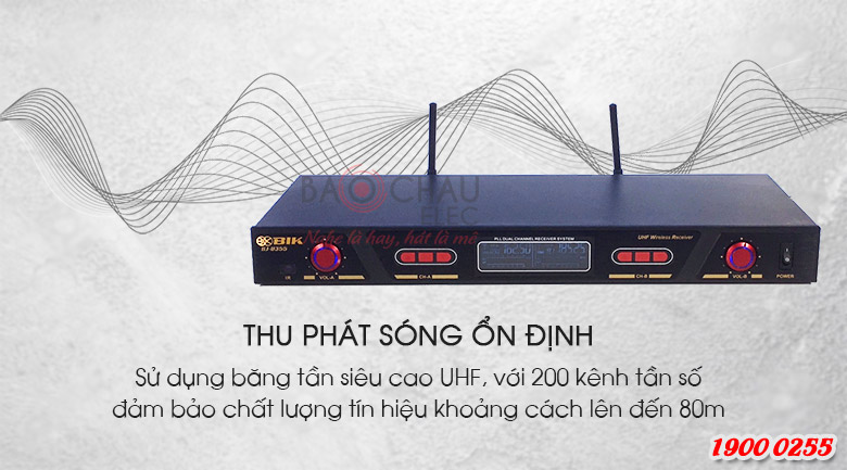 Micro không dây BIK BJ-U355 thu phát sóng ổn định
