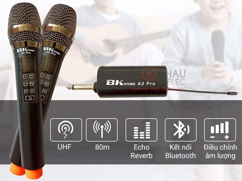 Micro kh&ocirc;ng d&acirc;y BKSound A3 Pro