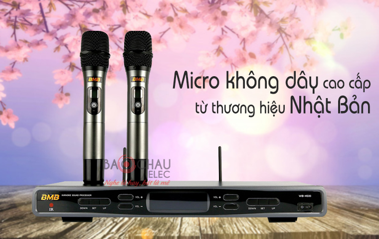 Micro kh&ocirc;ng d&acirc;y BMB WB-4500 từ thương hiệu cao cấp Nhật Bản