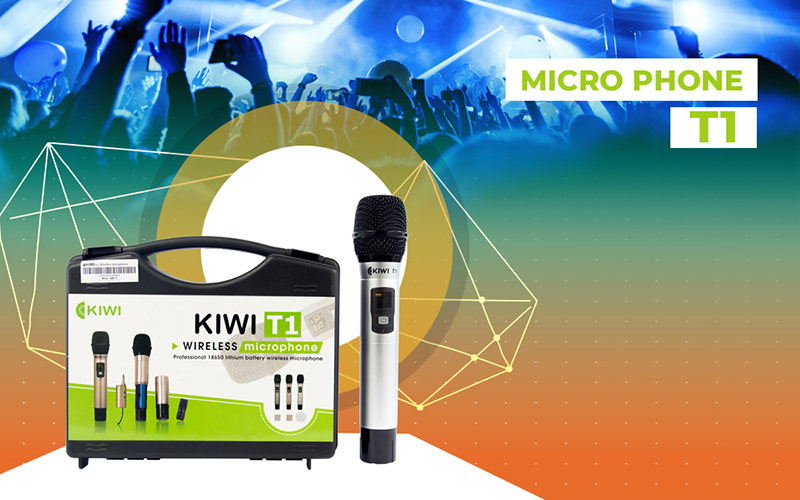 Micro kh&ocirc;ng d&acirc;y Kiwi T1 d&ugrave;ng dễ d&agrave;ng, tiện lợi
