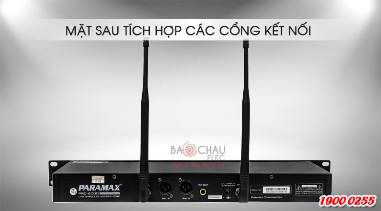 Micro kh&ocirc;ng d&acirc;y Paramax pro 8000 new bắt s&oacute;ng mạnh