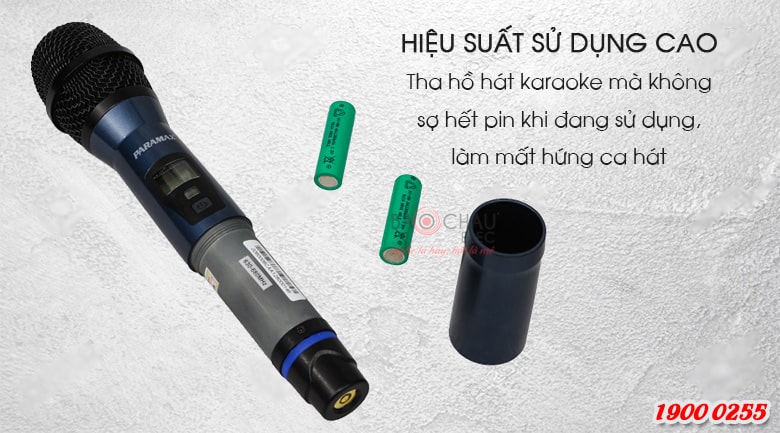 Micro kh&ocirc;ng d&acirc;y Paramax pro 8000 new hiệu suất cao