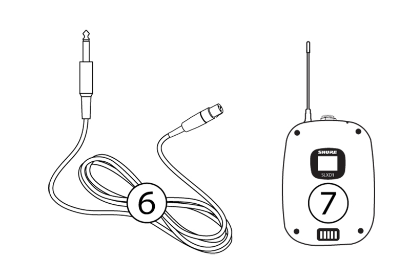 Micro Shure SLXD24A/B58