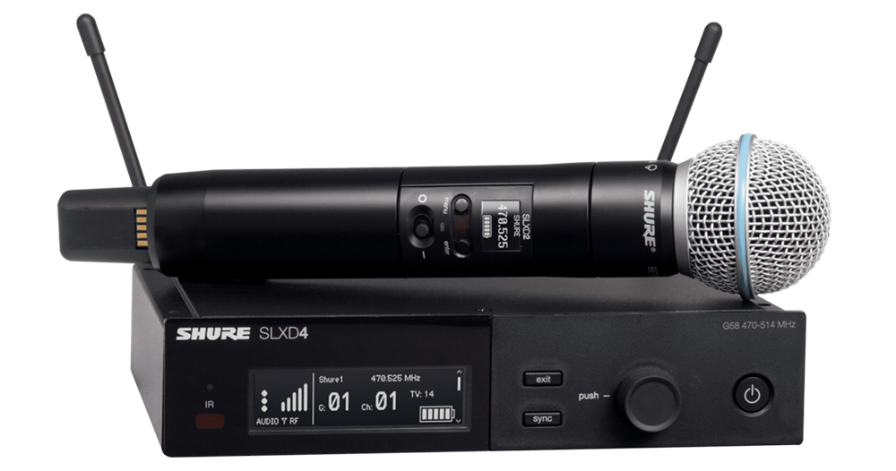 Micro Shure SLXD24DA/B58