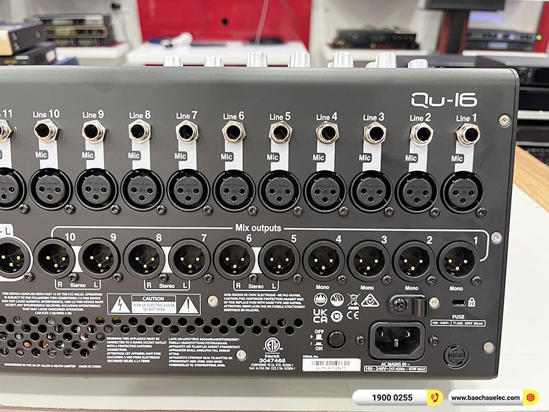 b&agrave;n mixer Allen & Heath Qu-16 Chrome