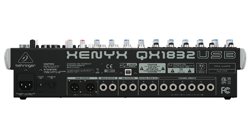 B&agrave;n mixer Behringer QX1832USB