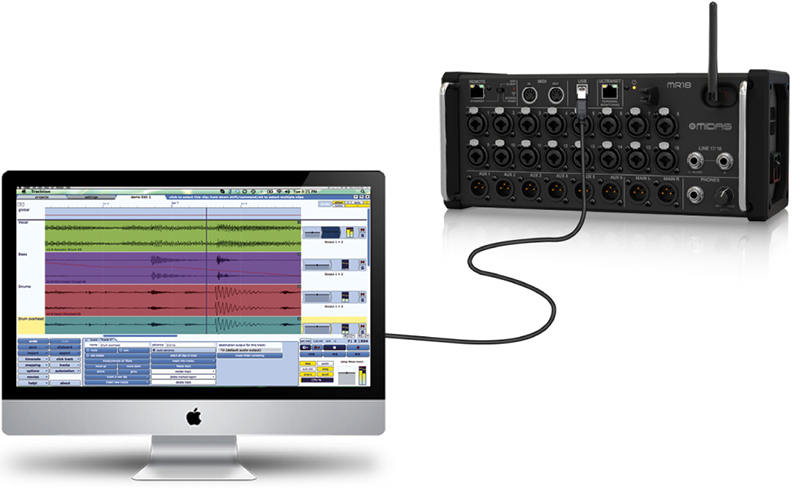 B&agrave;n mixer Midas MR 18