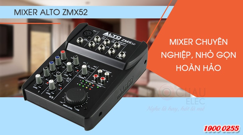 bàn mixer mini Alto ZMX52 chuyên nghiệp, nhỏ gọn