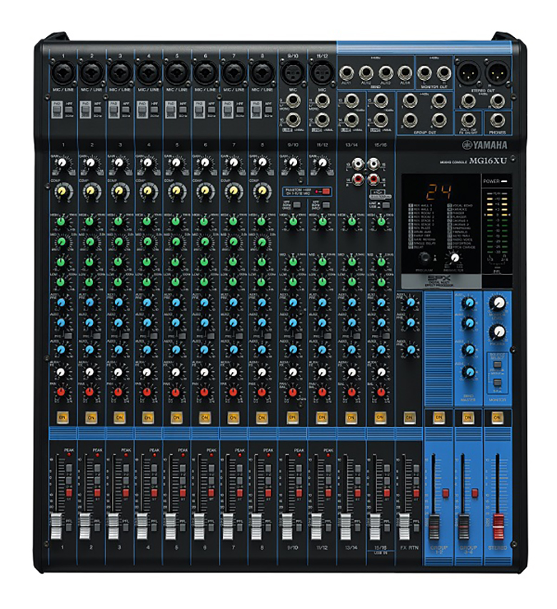Bàn Mixer Yamaha MG16XU 6 Bàn mixer Yamaha MG16XU thiết kế chi tiết, dễ hiểu