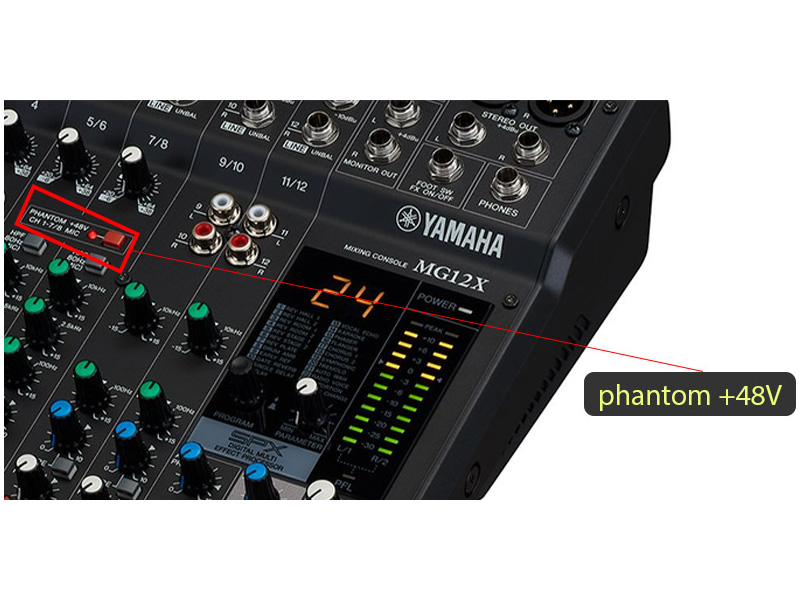 B&agrave;n Mixer Yamaha MG12X