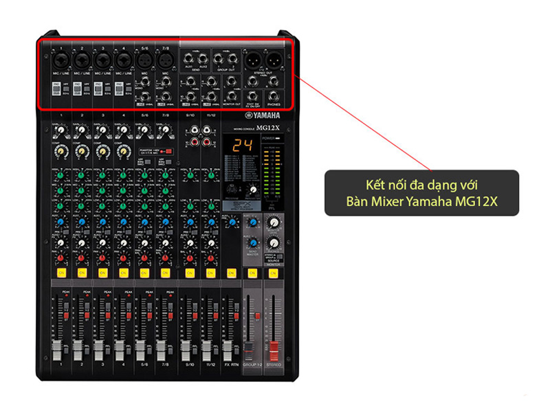 B&agrave;n Mixer Yamaha MG12X