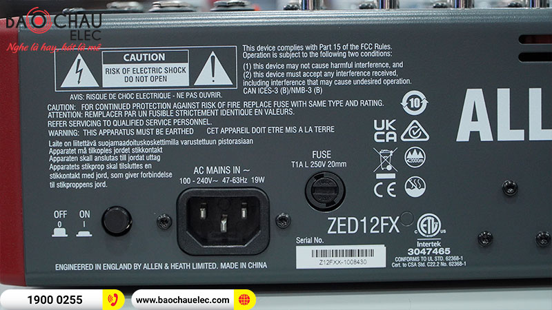 Mixer Allen & Heath ZED-12FX