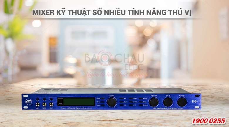 Vang số BF K6+ là sản phẩm mixer karaoke thú vị, giải trí cực hay