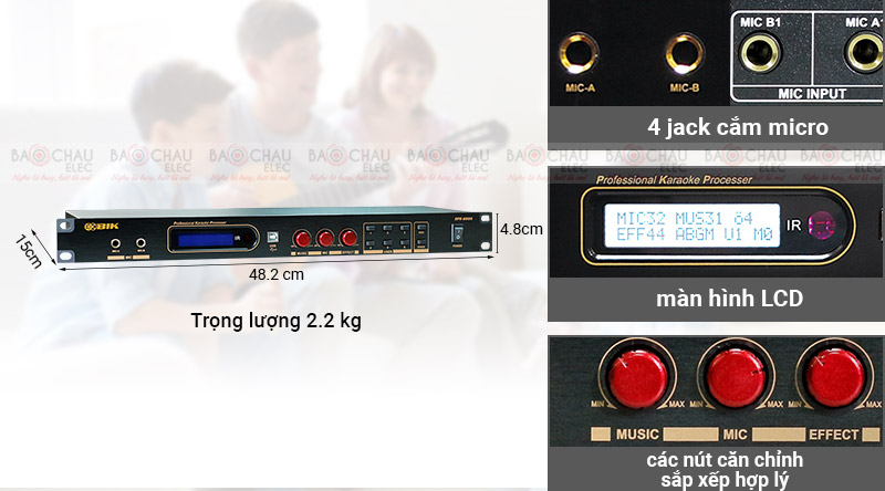 Vang số BIK BPR-6000 thiết kế nhỏ gọn