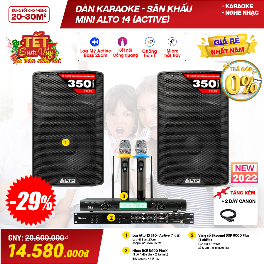 D&agrave;n karaoke gia đ&igrave;nh BC-ALTO 14