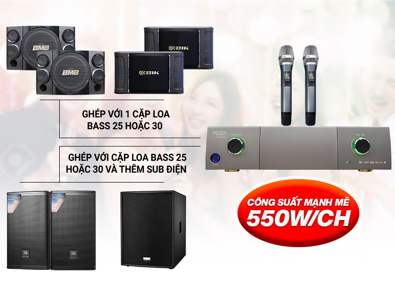 Amply liền micro Denon Pro DP-N1600