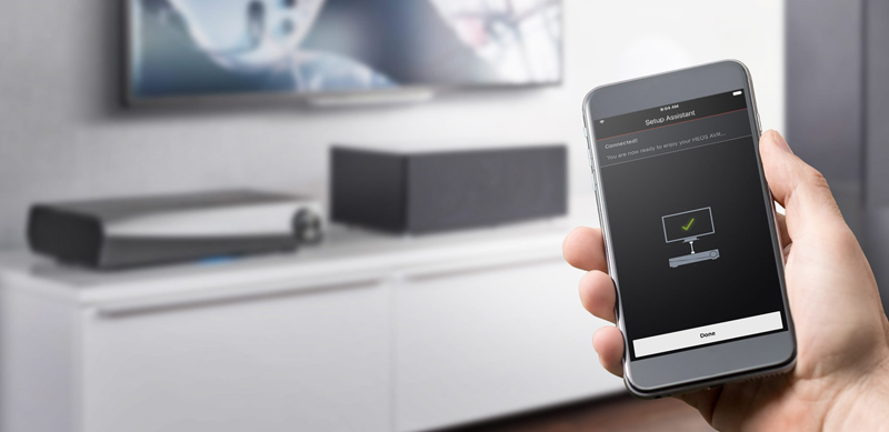Amply Denon HEOS AVR kết nối điện thoại