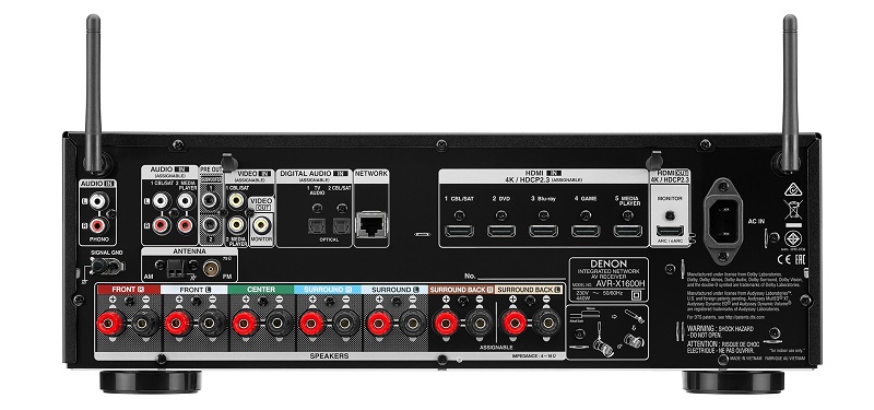 Amply Denon AVR-X1600H chính hãng giá rẻ