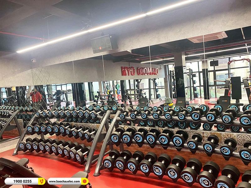 Lắp đặt hệ thống âm thanh phòng Gym Diamond Fit tại Hải Phòng (JBL CV1052T, VM620A, VM640A, BKSound KX6) 