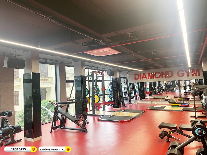 Lắp đặt hệ thống âm thanh phòng Gym Diamond Fit tại Hải Phòng (JBL CV1052T, VM620A, VM640A, BKSound KX6) 