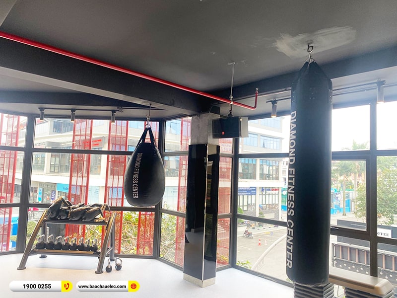 Lắp đặt hệ thống âm thanh phòng Gym Diamond Fit tại Hải Phòng (JBL CV1052T, VM620A, VM640A, BKSound KX6) 