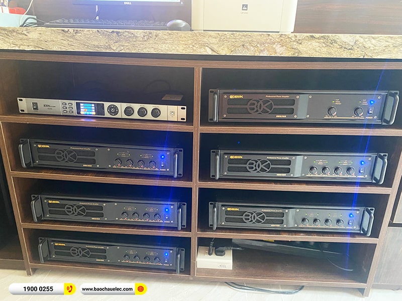 Lắp đặt hệ thống âm thanh phòng Gym Diamond Fit tại Hải Phòng (JBL CV1052T, VM620A, VM640A, BKSound KX6) 
