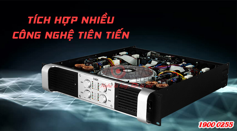 Cục đẩy Famousound 7406 - cục đẩy 4 kênh, công suất mạnh mẽ