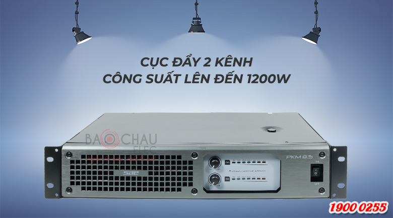 Cục đẩy c&ocirc;ng suất SAE PKM 8.5 sử dụng mạch Class I hiện đại