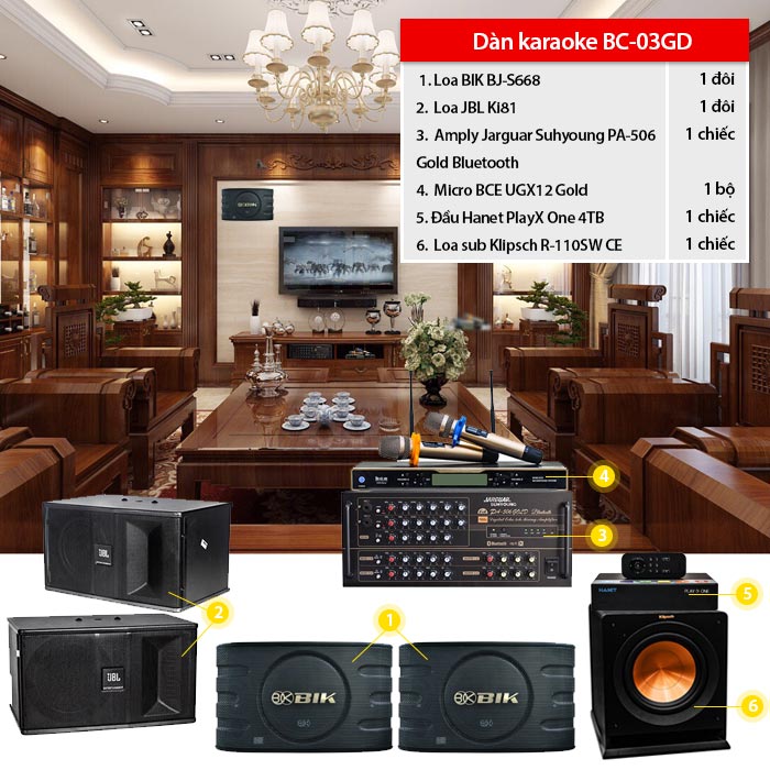 D&agrave;n karaoke gia đ&igrave;nh BC-03GD