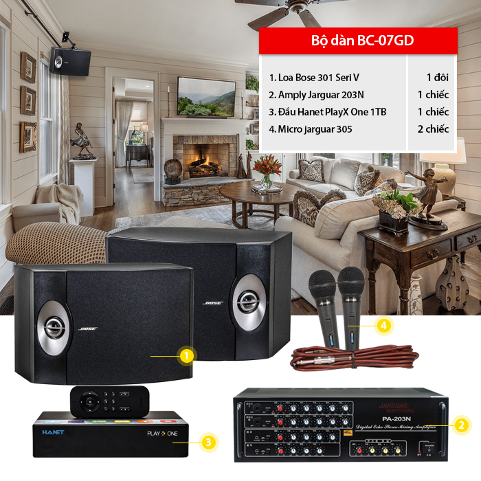 Dàn karaoke gia đình BC-07GD