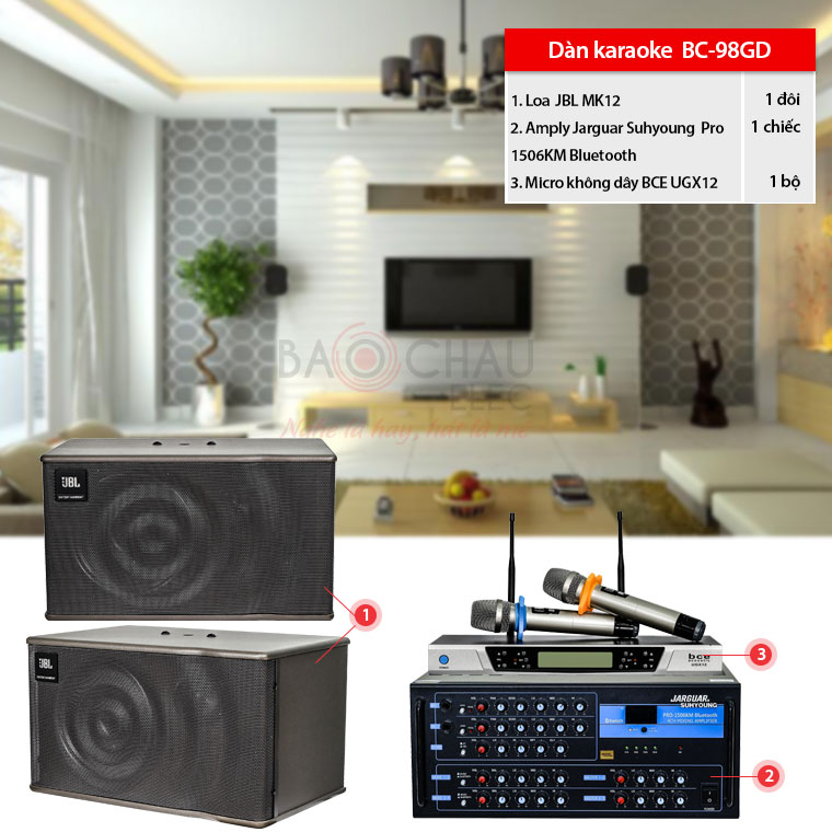Dàn karaoke gia đình BC-98GD hát hay, giá tốt