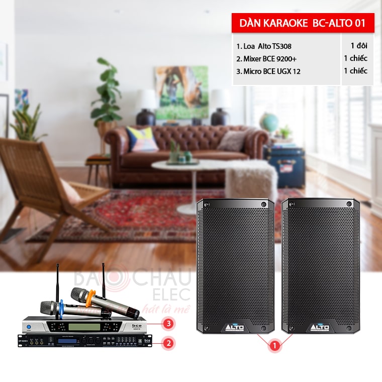 Dàn karaoke gia đình BC-ALTO 01 hát cực hay