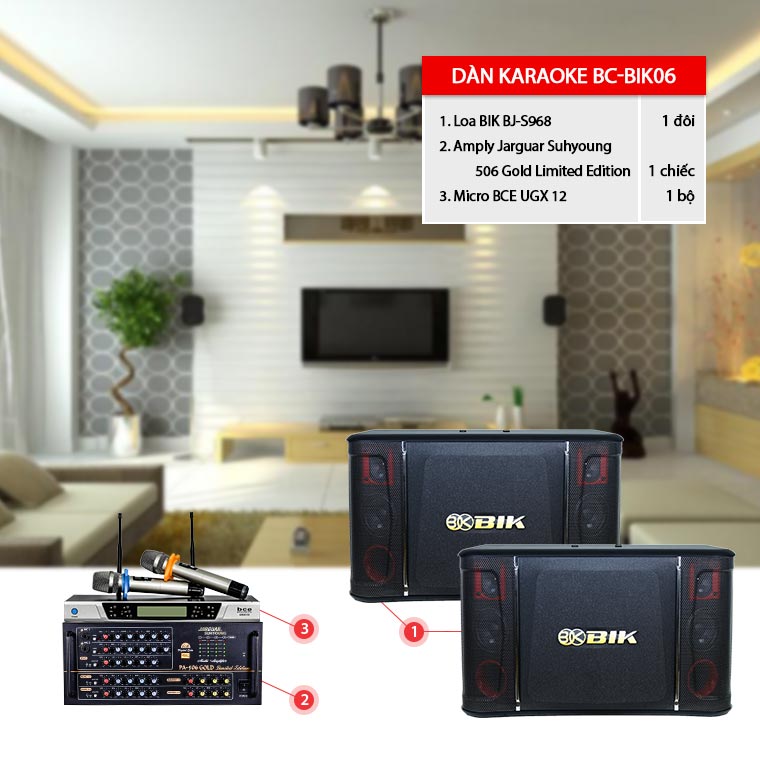 Dàn karaoke gia đình BC-BIK06