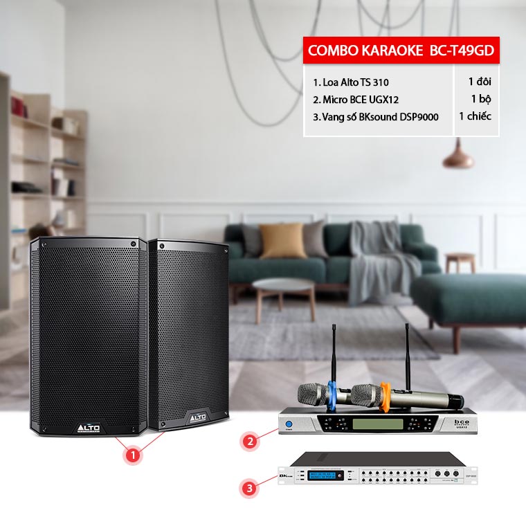 Dàn karaoke gia đình BC-T49 chính hãng, giá rẻ