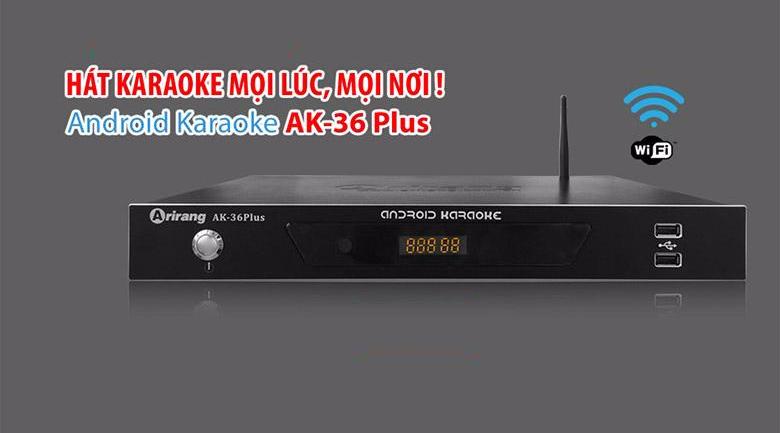 Đầu karaoke Arirang AK-36 trang bị nhiều tính năng mới