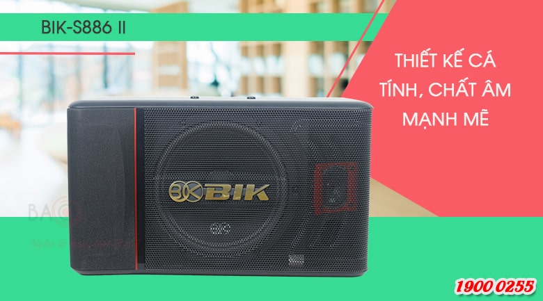 Loa karaoke BIK BJ S886II thiết kế mạnh mẽ, c&aacute; t&iacute;nh