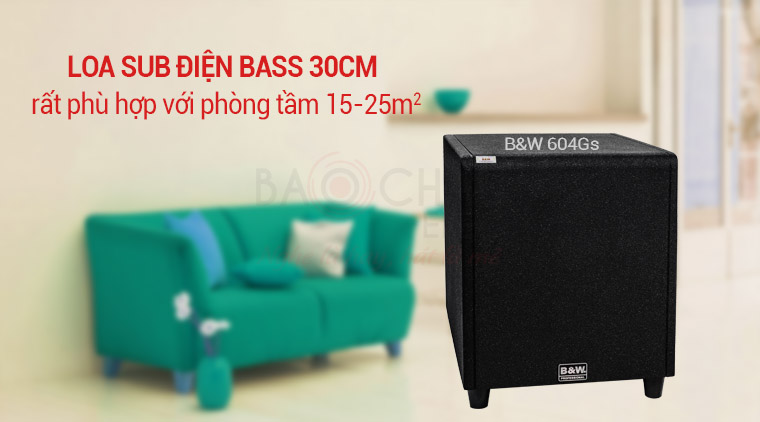 Loa Sub điện B&W 604Gs cho âm trầm sâu chắc