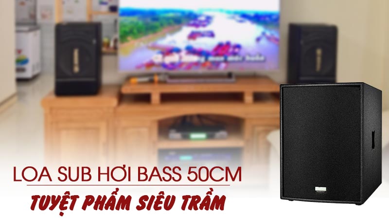 Loa Sub hơi Domus RXW 18C sử dụng củ bass 50cm