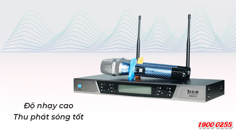 Micro không dây BCE UGX12 Luxury có khả năng thu phát sóng ổn định