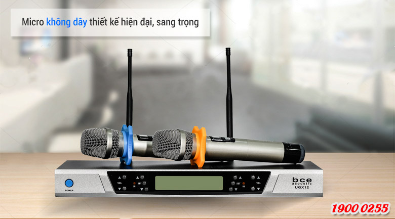 Micro kh&ocirc;ng d&acirc;y BCE UGX12 với thiết kế đẹp, sang trọng